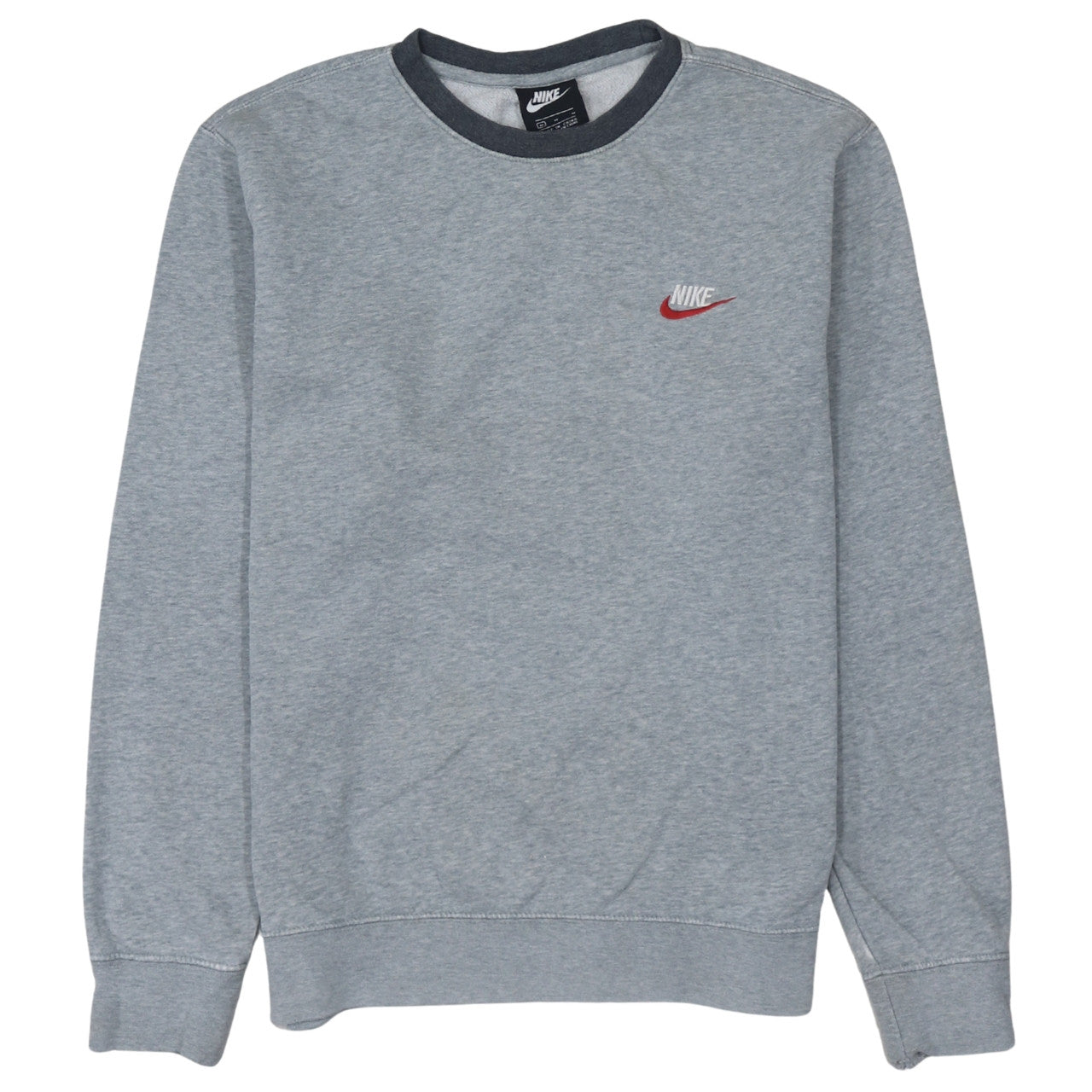 Nike Men's Grey Crew Neck Pullover Sweatshirt Size M