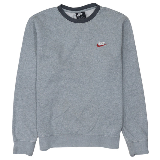 Nike Men's Grey Crew Neck Pullover Sweatshirt Size M