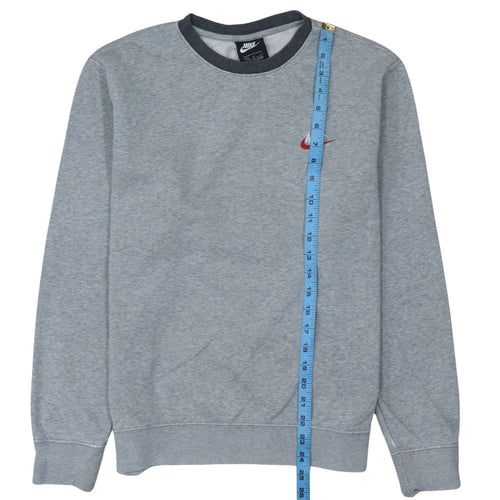 Nike Men's Grey Crew Neck Pullover Sweatshirt Size M