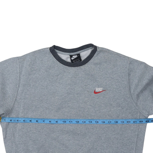 Nike Men's Grey Crew Neck Pullover Sweatshirt Size M