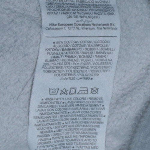 Nike Men's Grey Crew Neck Pullover Sweatshirt Size M