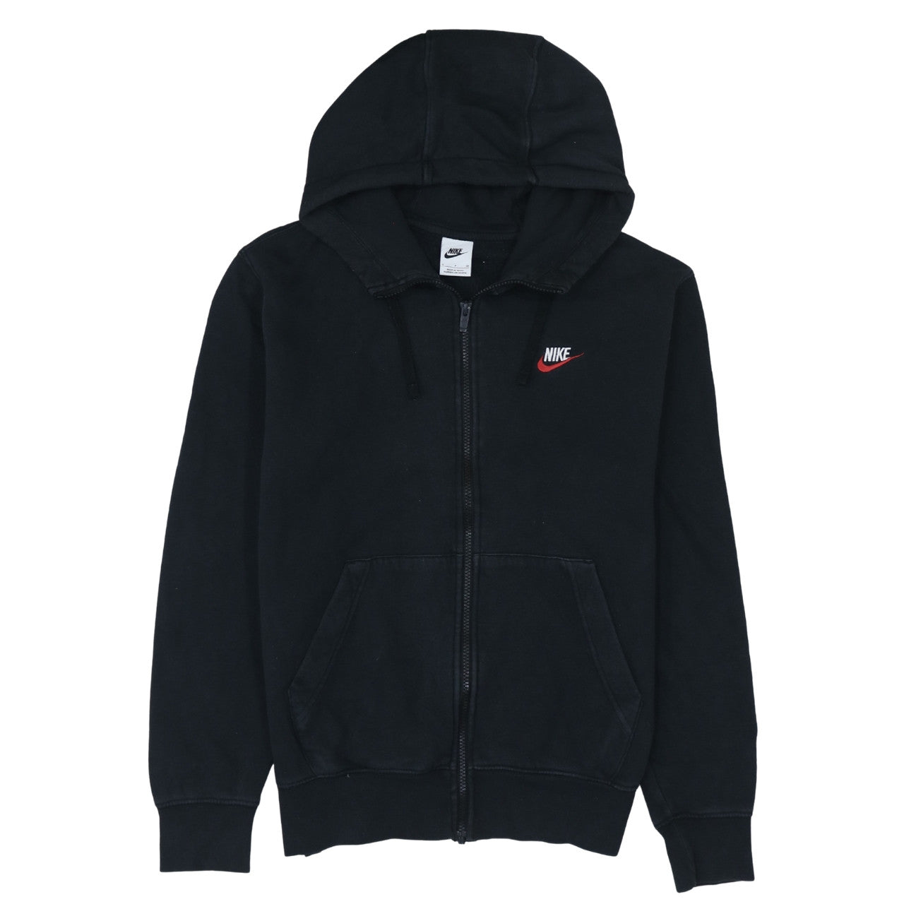 Nike Men's Black Full Zip Hoodie S Regular Fit Sportswear
