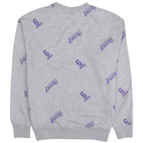 NBA Los Angeles Lakers Men's Grey Graphic Pullover Sweatshirt M