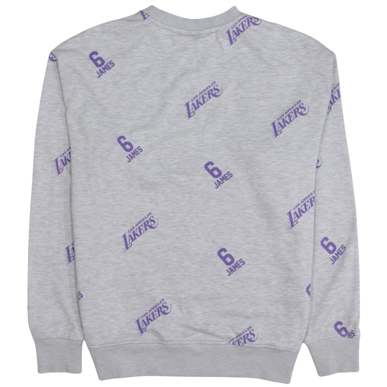 NBA Los Angeles Lakers Men's Grey Graphic Pullover Sweatshirt M