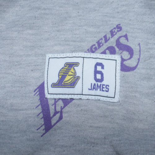 NBA Los Angeles Lakers Men's Grey Graphic Pullover Sweatshirt M