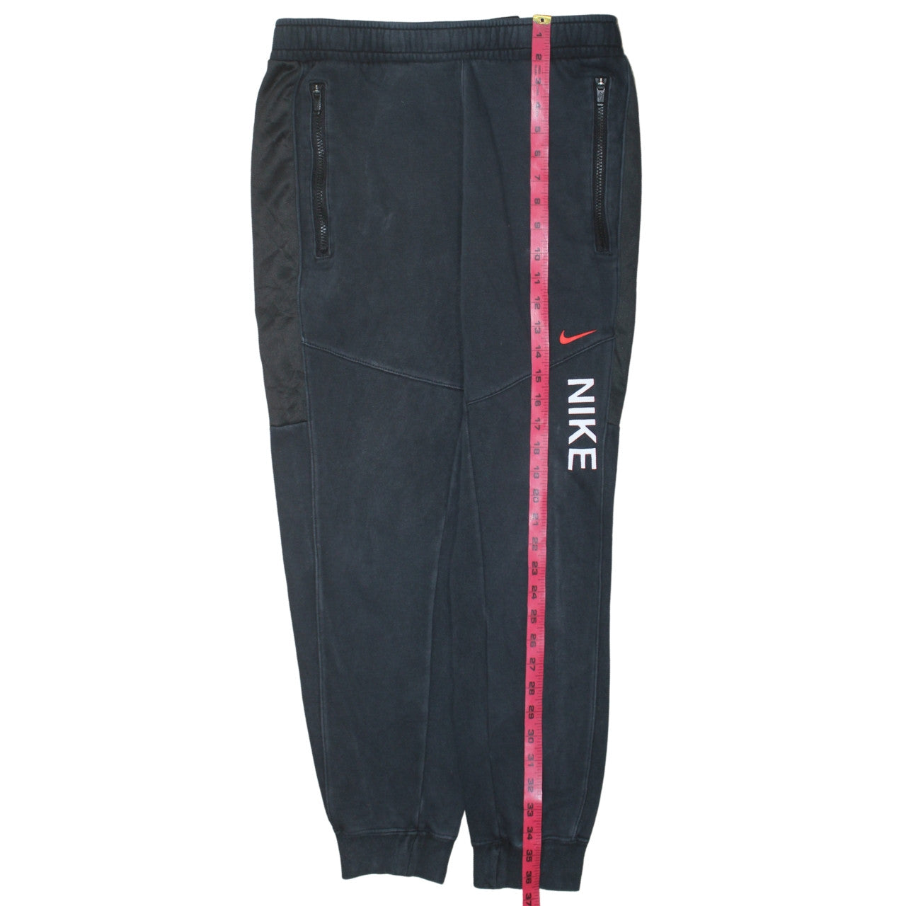 Nike Men's Black Jogger Trousers S Regular Fit Fleece Activewear