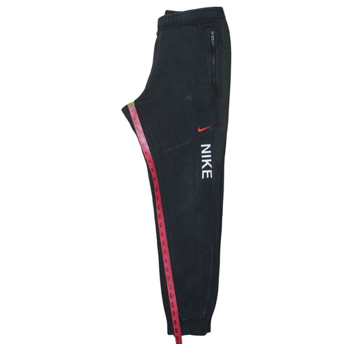 Nike Men's Black Jogger Trousers S Regular Fit Fleece Activewear