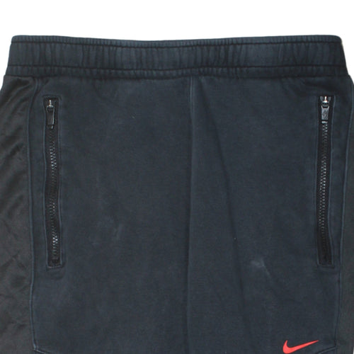 Nike Men's Black Jogger Trousers S Regular Fit Fleece Activewear