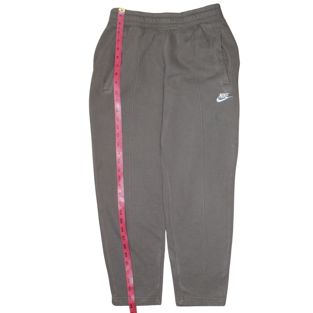 Nike Men's Grey Jogger Trousers Small Regular Fit Fleece Activewear