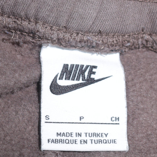 Nike Men's Grey Jogger Trousers Small Regular Fit Fleece Activewear