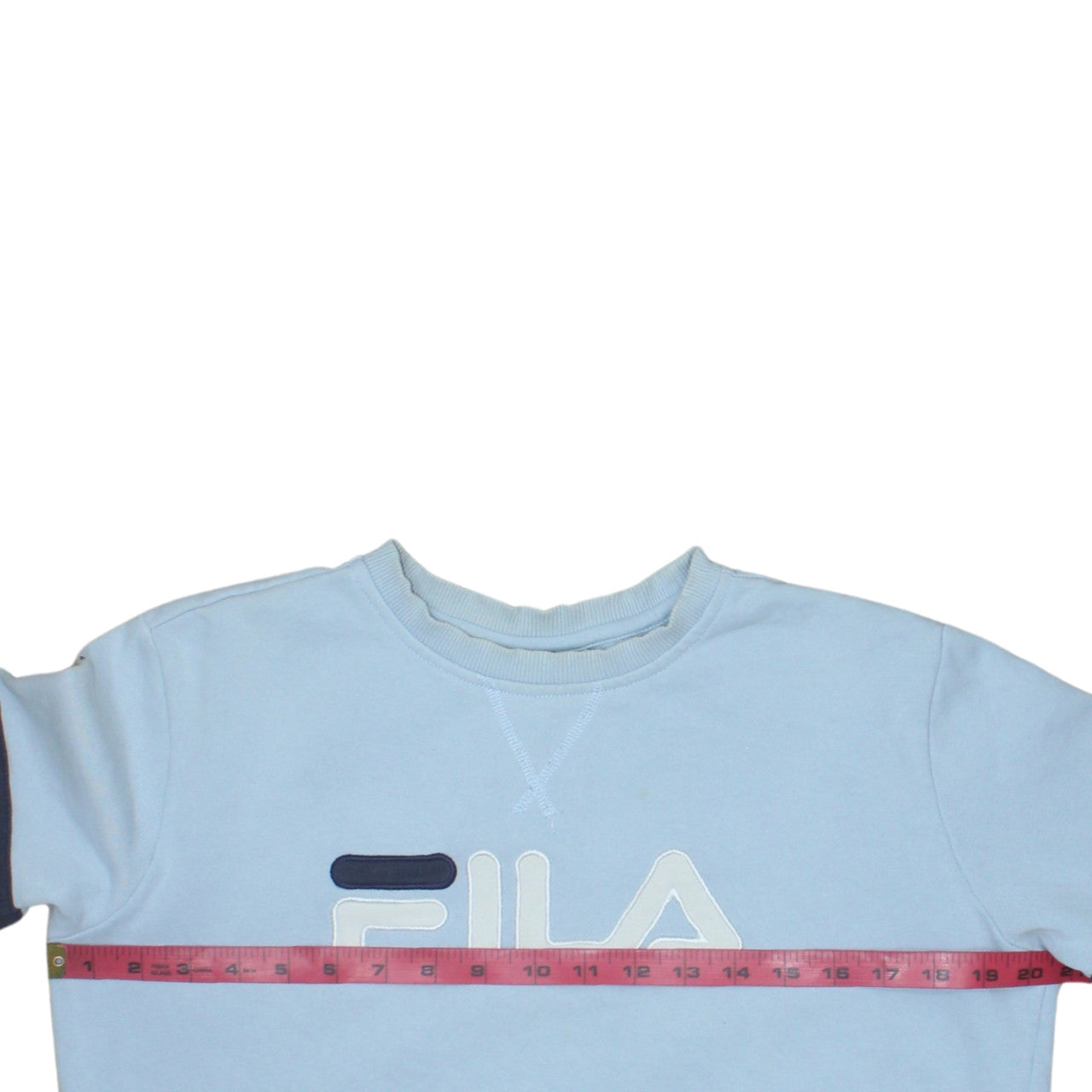 Fila Women's Light Blue Crew Neck Logo Sweatshirt Size S