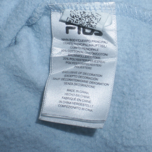Fila Women's Light Blue Crew Neck Logo Sweatshirt Size S