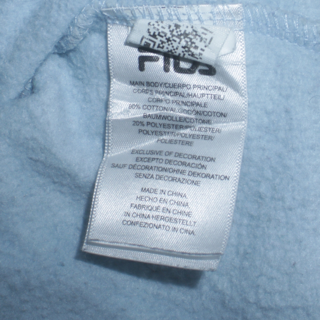 Fila Women's Light Blue Crew Neck Logo Sweatshirt Size S