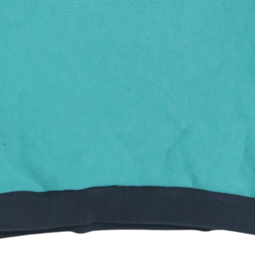 Champion Womens Teal Reverse Weave Sweatshirt Medium Crew Neck Cotton Blend
