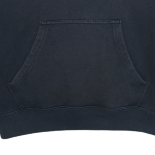 Champion Womens Black Small Pullover Hoodie Logo Print
