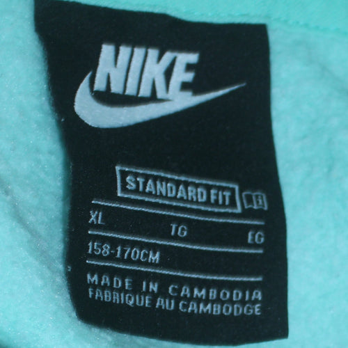 Nike Girls Blue Pullover Hoodie XL Fleece Long Sleeve Casual Sweatshirt
