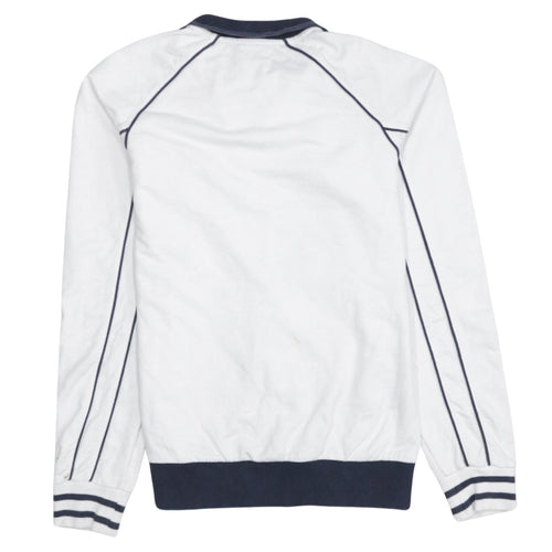 Diesel Men's White Track Jacket M Sports Zip Athletic Top