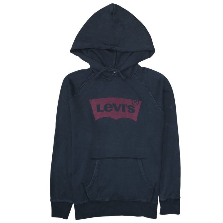 Levi's Mens Black Pullover Hoodie M Regular Fit Graphic Logo