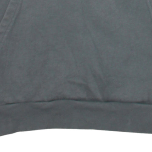 Puma Men's Grey Pullover Hoodie Size S Logo Fleece Sweatshirt