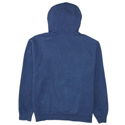 Nike Men Blue Pullover Hoodie L Fleece Logo Sportswear