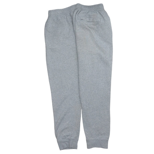 Nike Men Grey Jogger Sweatpants L Regular Fit Fleece Activewear