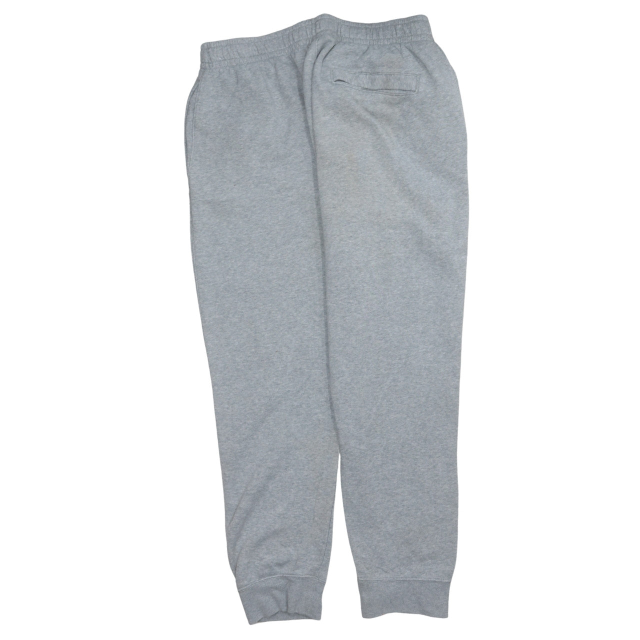 Nike Men Grey Jogger Sweatpants L Regular Fit Fleece Activewear
