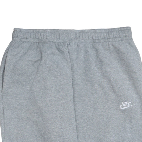 Nike Men Grey Jogger Sweatpants L Regular Fit Fleece Activewear