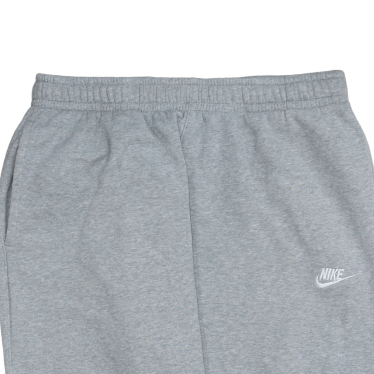Nike Men Grey Jogger Sweatpants L Regular Fit Fleece Activewear