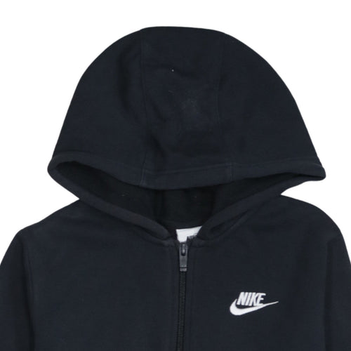Nike Boys Black Full Zip Fleece Hoodie Size L 147-158cm