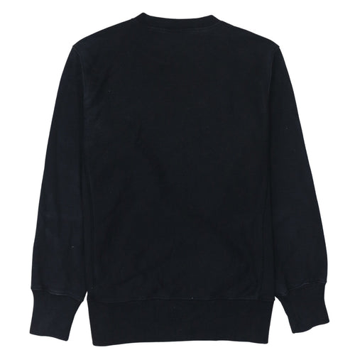 Champion Men Black Large Pullover Crew Neck Sweatshirt