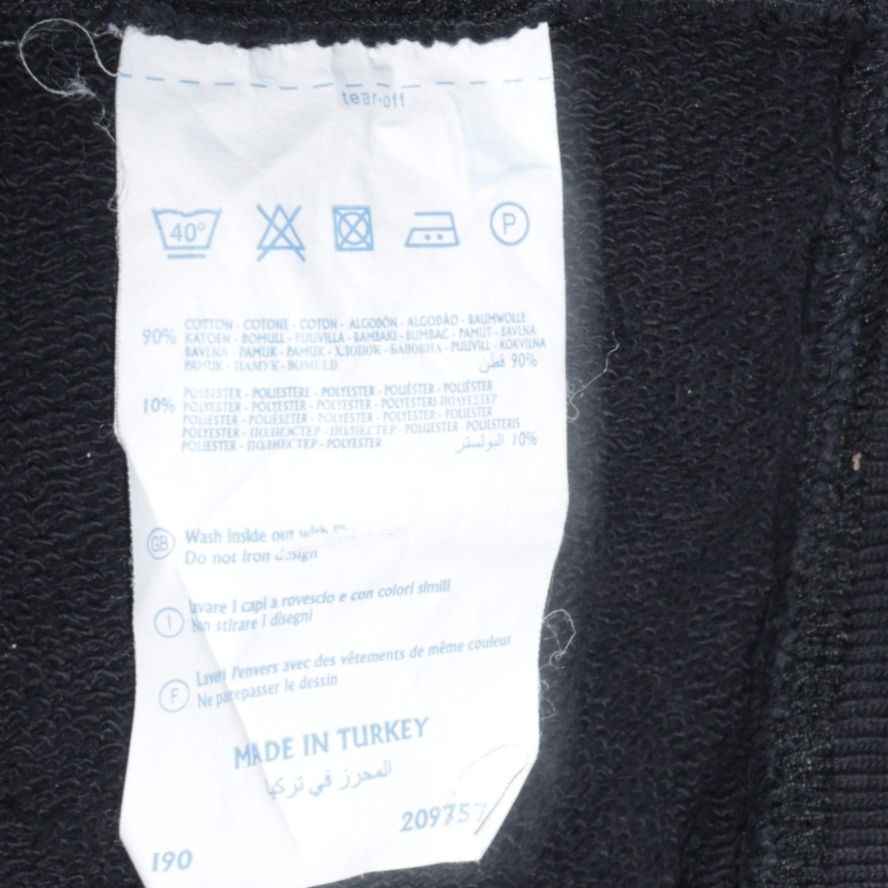 Champion Men Black Large Pullover Crew Neck Sweatshirt