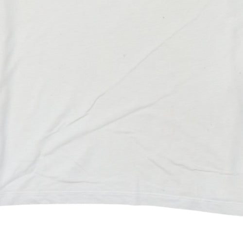 Puma Women’s White Logo T-Shirt Size 10 Casual Cotton