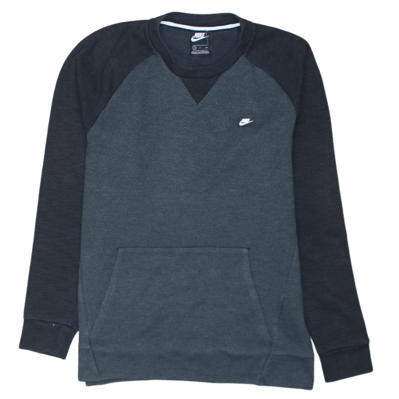 Nike Men's Grey Pullover Sweatshirt Small Crew Neck Fleece
