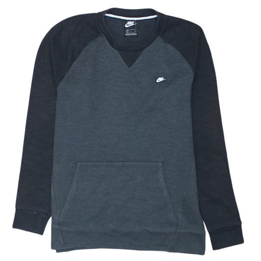 Nike Men's Grey Pullover Sweatshirt Small Crew Neck Fleece