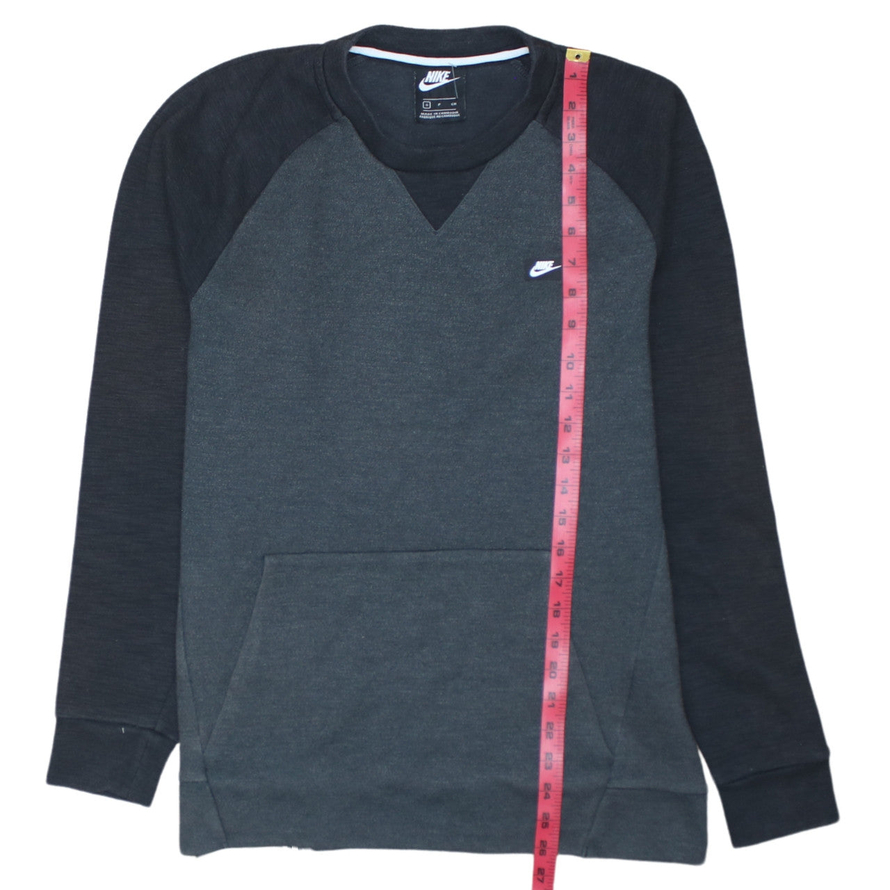 Nike Men's Grey Pullover Sweatshirt Small Crew Neck Fleece