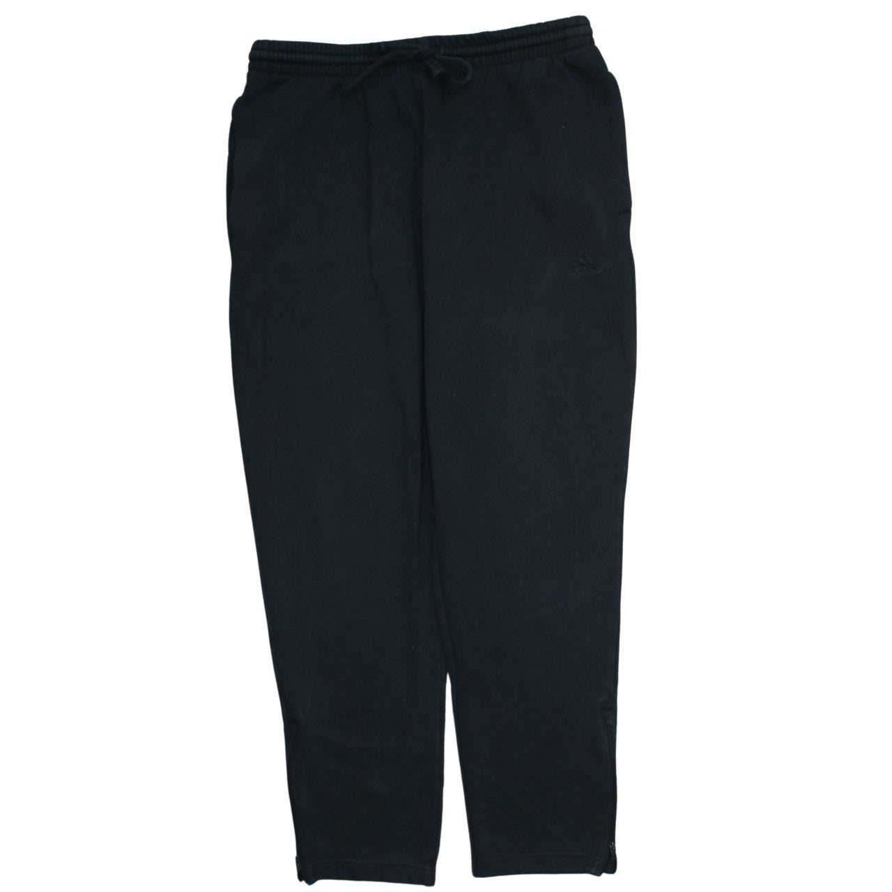 Adidas Men's Black Fleece Sweatpants L Regular Fit Activewear Trousers