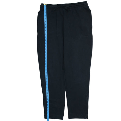 Adidas Men's Black Fleece Sweatpants L Regular Fit Activewear Trousers