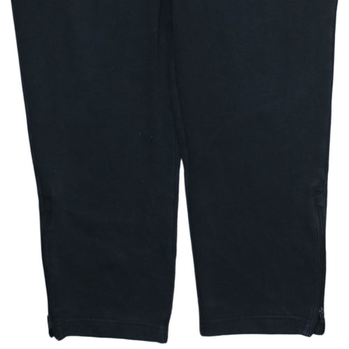 Adidas Men's Black Fleece Sweatpants L Regular Fit Activewear Trousers