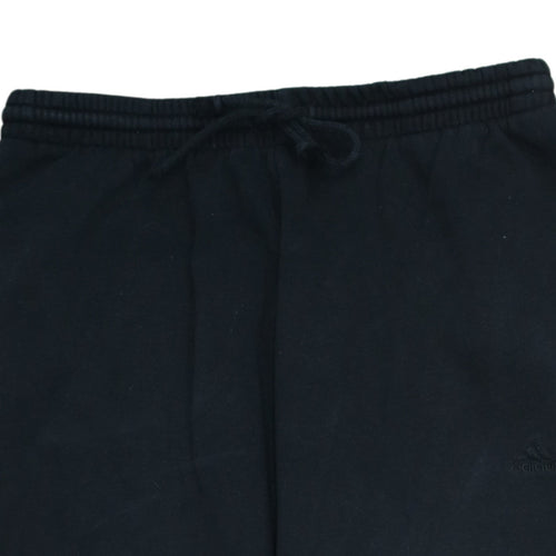 Adidas Men's Black Fleece Sweatpants L Regular Fit Activewear Trousers