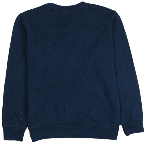 Champion Boys Blue Pullover Sweatshirt L Logo Embroidered Fleece