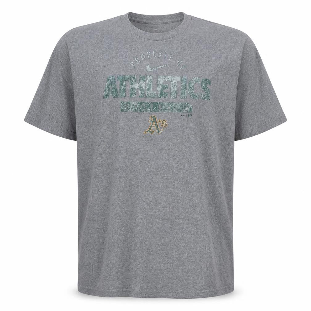 Nike Men's Grey Athletics Baseball 2XL Graphic T-Shirt