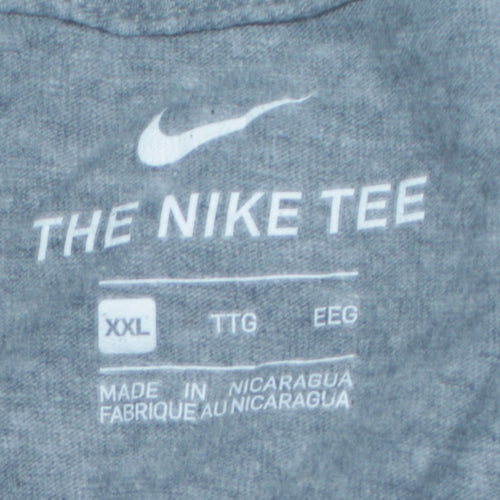 Nike Men's Grey Athletics Baseball 2XL Graphic T-Shirt