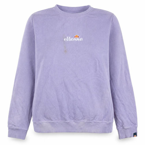 Ellesse Women Purple Pullover Sweatshirt UK 14 Logo Embroidered Casual