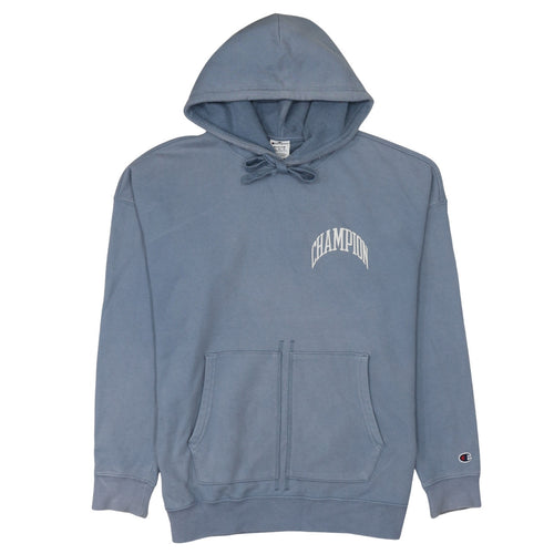 Champion Men’s Blue Pullover Hoodie Medium Logo Sportswear