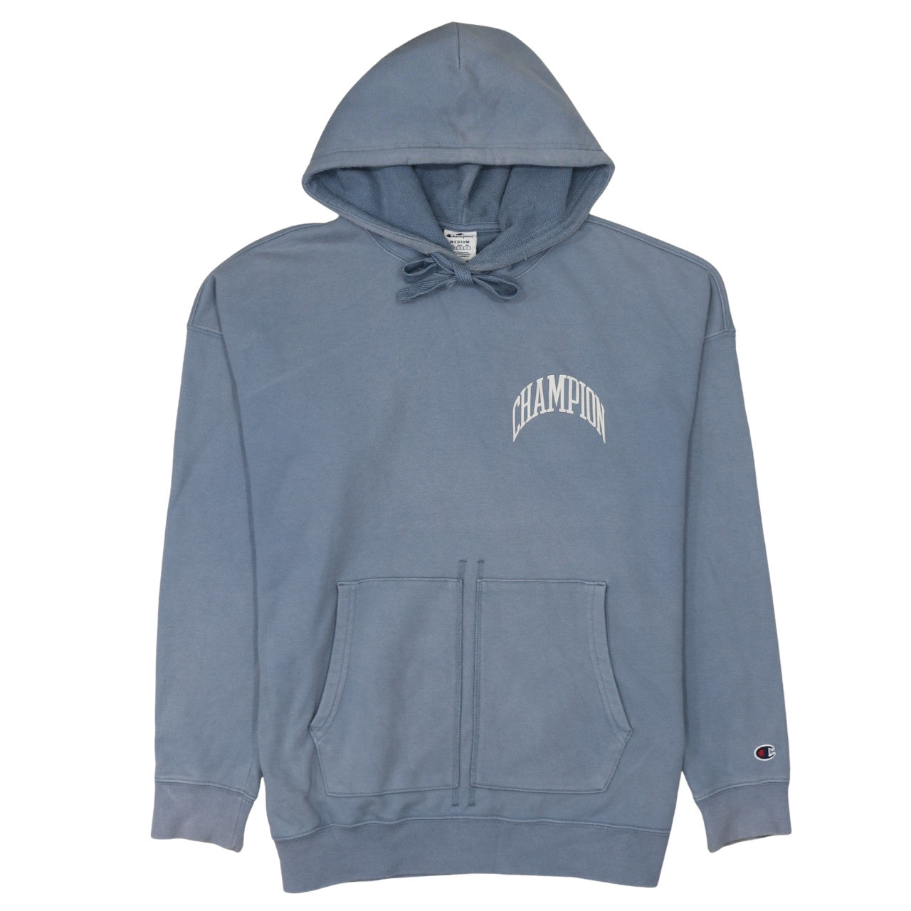 Champion Men’s Blue Pullover Hoodie Medium Logo Sportswear