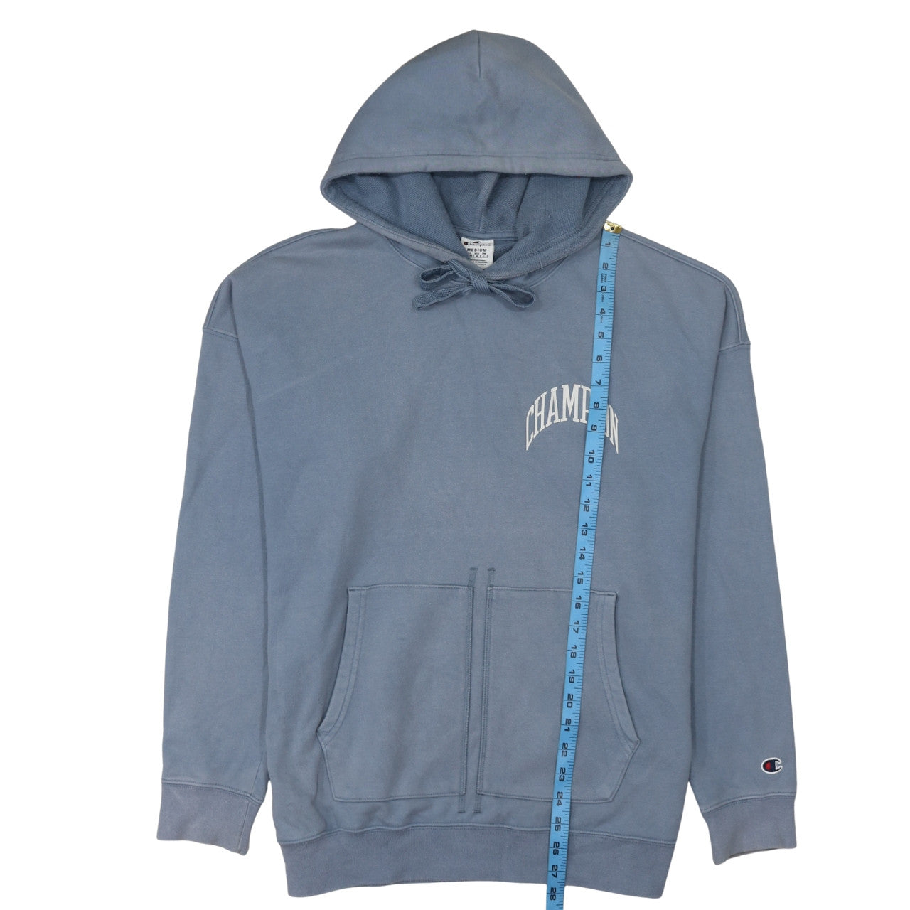 Champion Men’s Blue Pullover Hoodie Medium Logo Sportswear