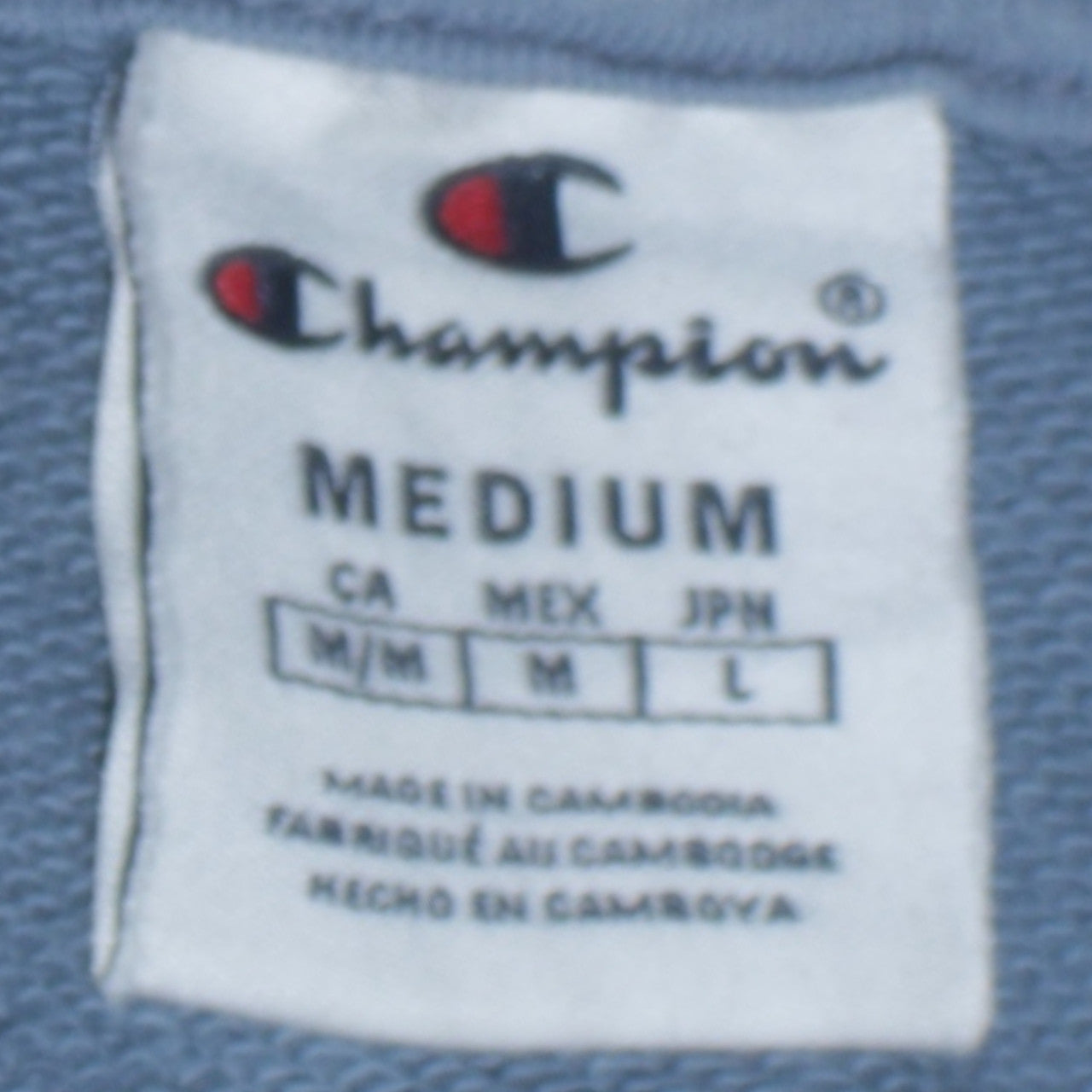 Champion Men’s Blue Pullover Hoodie Medium Logo Sportswear