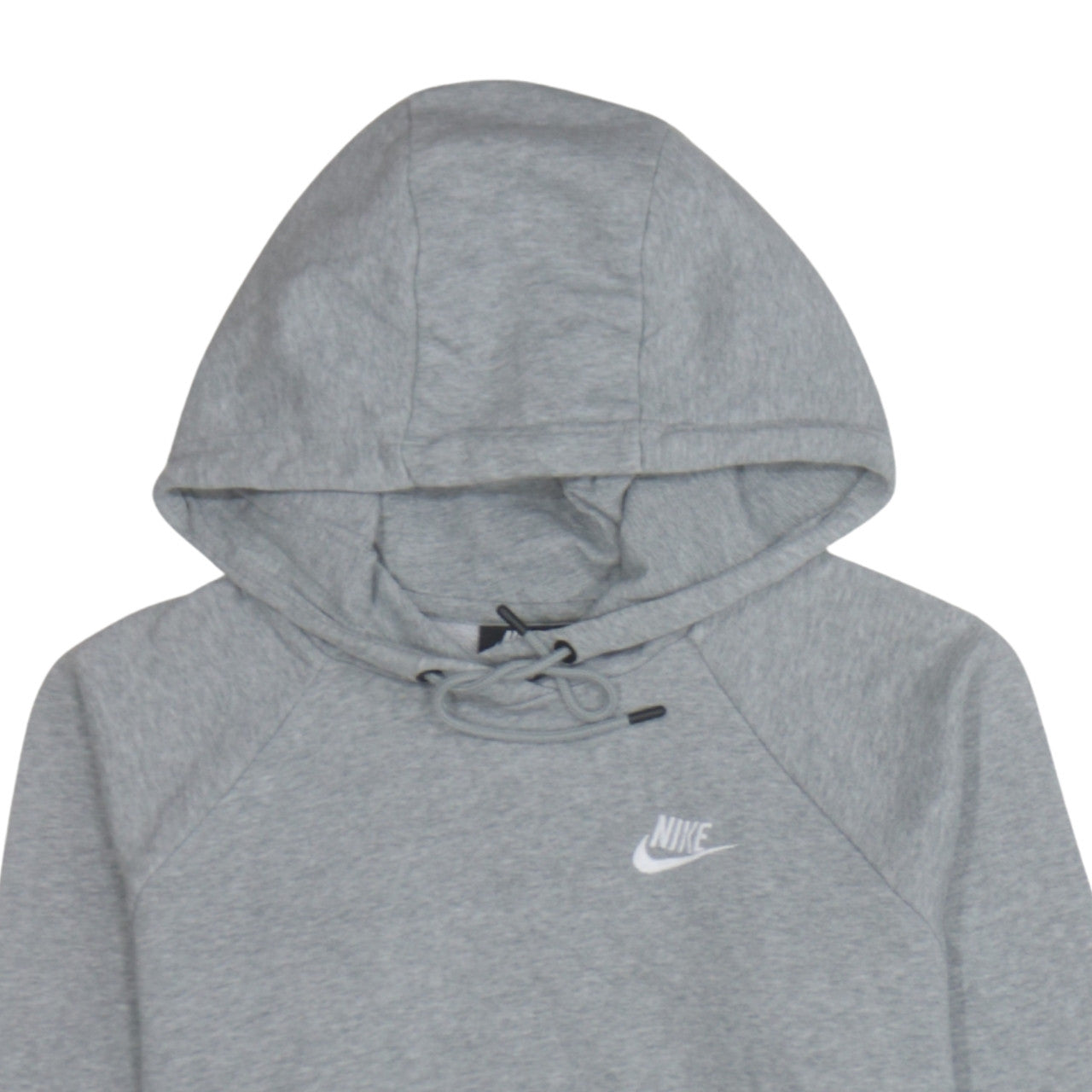 Nike Men's Grey Small Pullover Hoodie Regular Fit Logo Fleece