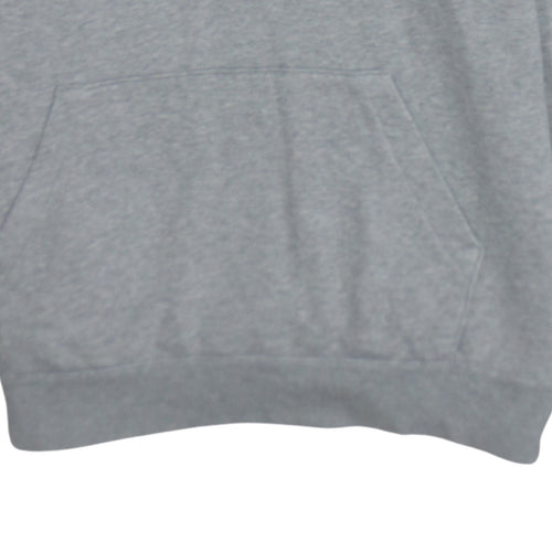 Nike Men's Grey Small Pullover Hoodie Regular Fit Logo Fleece
