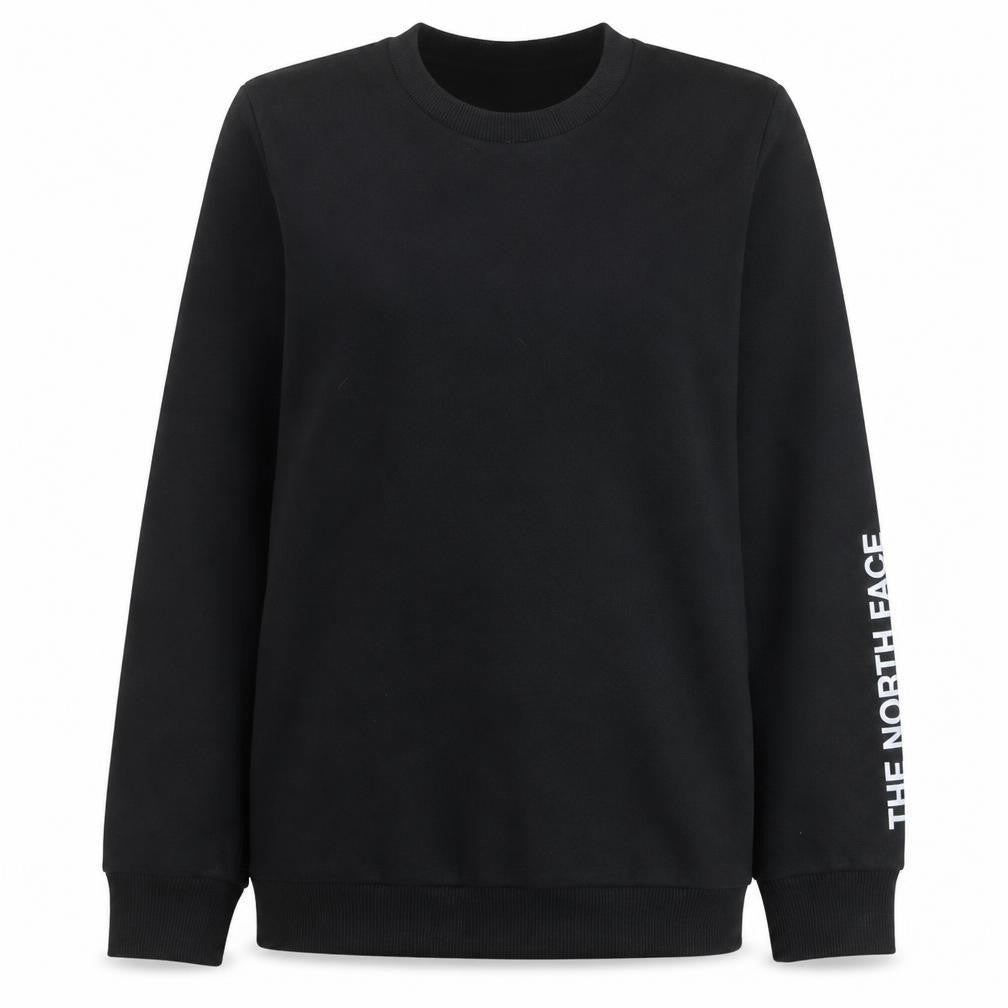 Front view of The North Face women’s black medium pullover sweatshirt